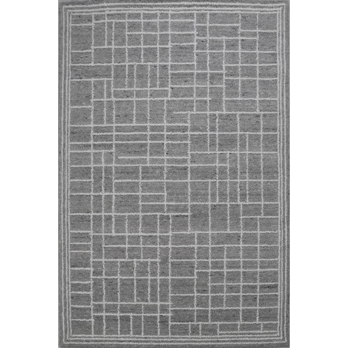 Rizzy Home Lofton Gray A07215 7 ft. 9 in. X 9 ft. 9 in. Rectangle Rug
