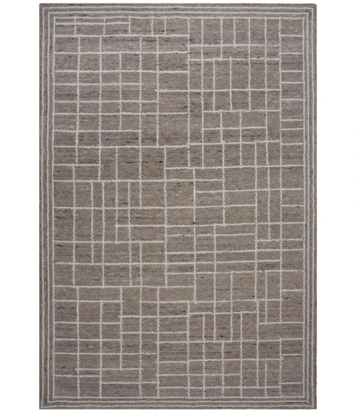 Rizzy Home Lofton Brown A07217 7 ft. 9 in. X 9 ft. 9 in. Rectangle Rug