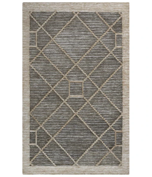 Rizzy Home Vista Beige, Brown A09111 5 ft. X 7 ft. 6 in. Rectangle Rug