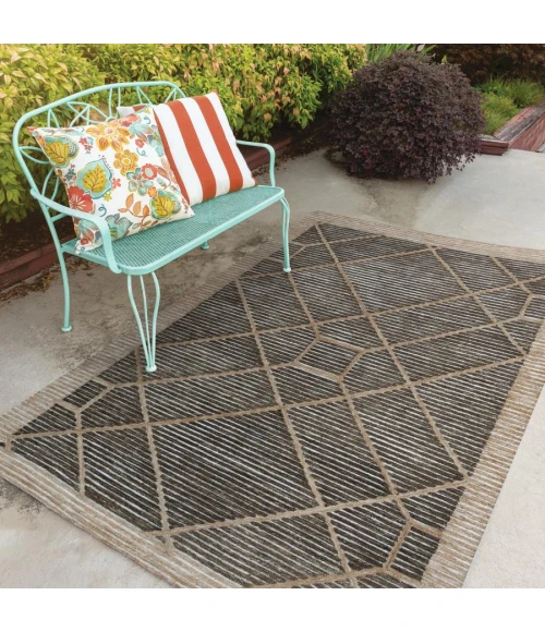 Rizzy Home Vista Beige, Brown A09111 5 ft. X 7 ft. 6 in. Rectangle Rug