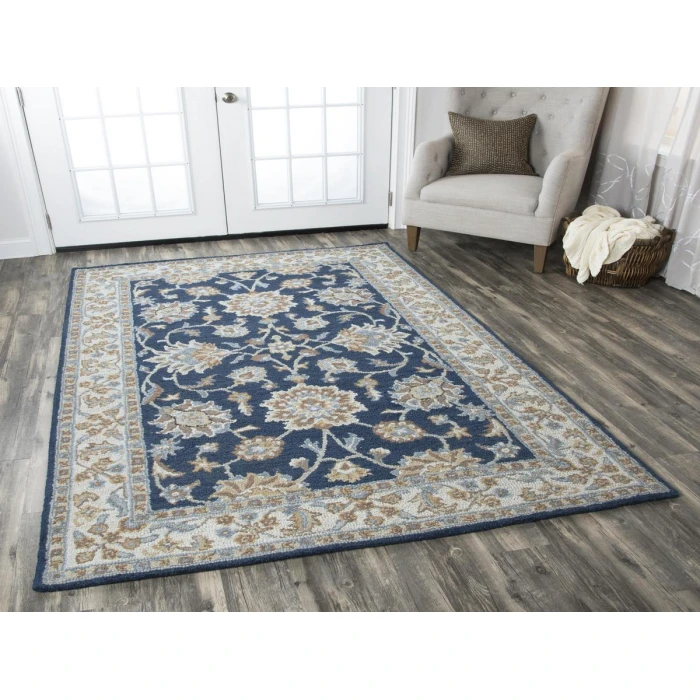 Rizzy Home Ashlyn Blue AL2823 5 ft. X 8 ft. Rectangle Rug