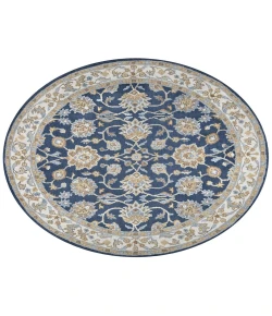 Rizzy Home Ashlyn Blue AL2823 8 ft. Round Rug