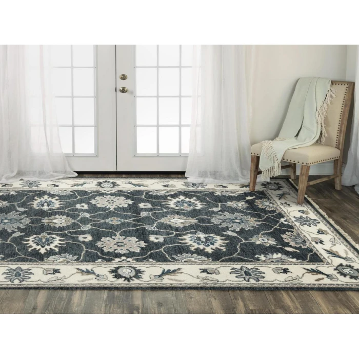 Rizzy Ashton ATN916 Black Area Rug