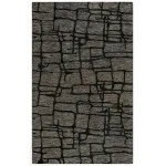 Rizzy Home Becker BKR103 Charcoal Area Rug 5 ft. X 8 ft. Rectangle