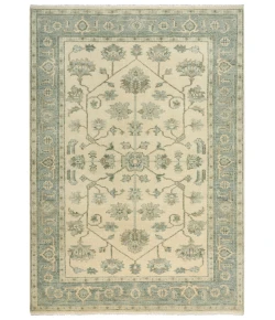 Rizzy Home Belmont BMT960 Ivory / Blue Area Rug 6 ft. X 9 ft. Rectangle