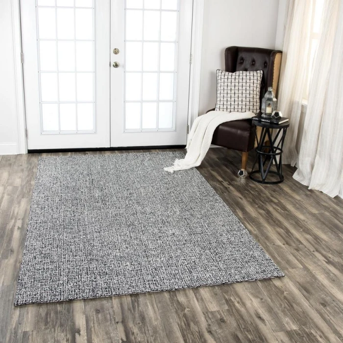 Rizzy Brindleton Area Rug BR223B 5' x 8' Black/White