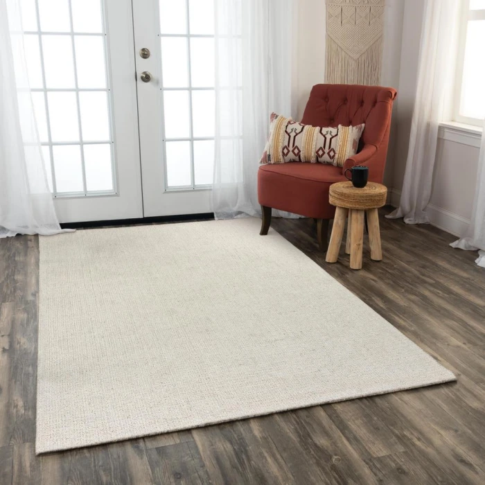Rizzy Brindleton Area Rug BR859A 8' x 10' Ivory/White