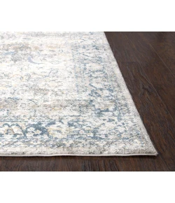 Rizzy Home Bristol BRS105 Beige / Blue Area Rug 2 ft. 7 in. X 8 ft. Runner
