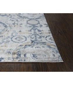 Rizzy Home Bristol BRS107 Beige / Blue Area Rug 2 ft. 7 in. X 8 ft. Runner