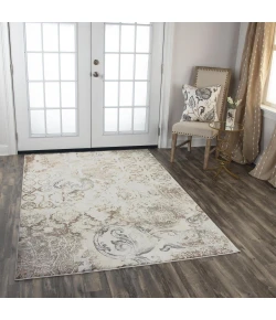 Rizzy Home Bristol BRS112 Beige / Copper Area Rug 3 ft. 11 in. X 5 ft. 6 in. Rectangle