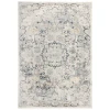 Rizzy Home Bristol BRS101 Beige / Blue Area Rug 3 ft. 11 in. X 5 ft. 6 in. Rectangle
