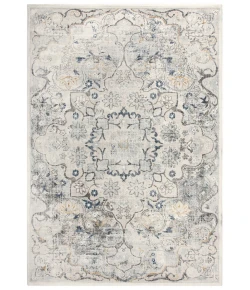Rizzy Home Bristol BRS101 Beige / Blue Area Rug 3 ft. 11 in. X 5 ft. 6 in. Rectangle