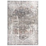 Rizzy Home Bristol BRS103 Beige / Copper Area Rug 2 ft. 7 in. X 8 ft. Runner