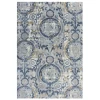 Rizzy Home Bristol BRS107 Beige / Blue Area Rug 3 ft. 11 in. X 5 ft. 6 in. Rectangle