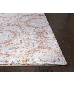 Rizzy Home Bristol BRS109 Beige / Copper Area Rug 3 ft. 11 in. X 5 ft. 6 in. Rectangle