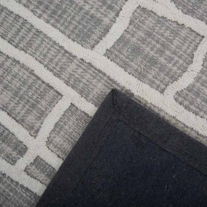 Rizzy Home Bixby Gray BX01GR 5 ft. X 7 ft. 6 in. Rectangle Rug