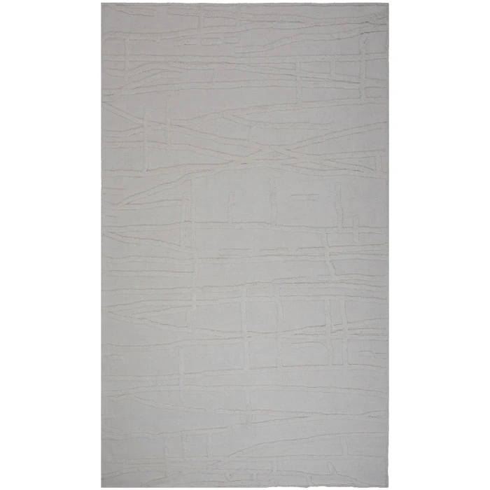 Rizzy Home Bixby Ivory BX01IV 7 ft. 9 in. X 9 ft. 9 in. Rectangle Rug