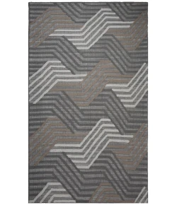Rizzy Home Bixby Gray BX03GR 5 ft. X 7 ft. 6 in. Rectangle Rug