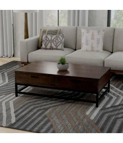 Rizzy Home Bixby Gray BX03GR 5 ft. X 7 ft. 6 in. Rectangle Rug