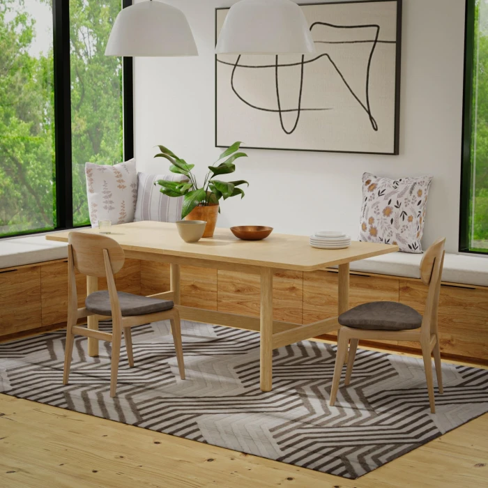 Rizzy Home Bixby Ivory BX03IV 5 ft. X 7 ft. 6 in. Rectangle Rug