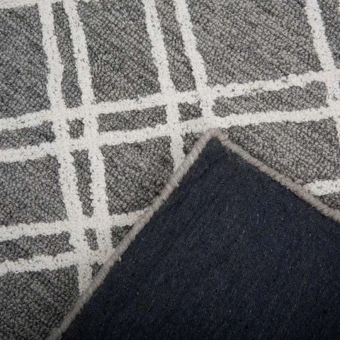 Rizzy Home Bixby Gray BX04GR 7 ft. 9 in. X 9 ft. 9 in. Rectangle Rug