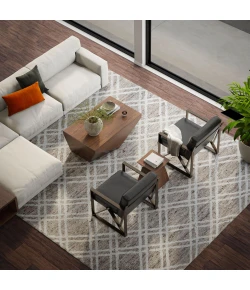 Rizzy Home Bixby Tan BX04TN 5 ft. X 7 ft. 6 in. Rectangle Rug