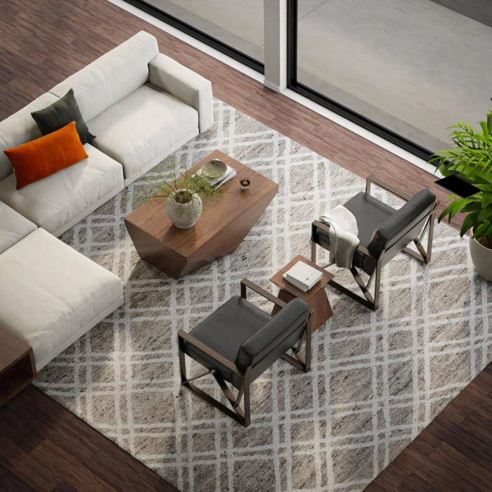 Rizzy Home Bixby Tan BX04TN 5 ft. X 7 ft. 6 in. Rectangle Rug