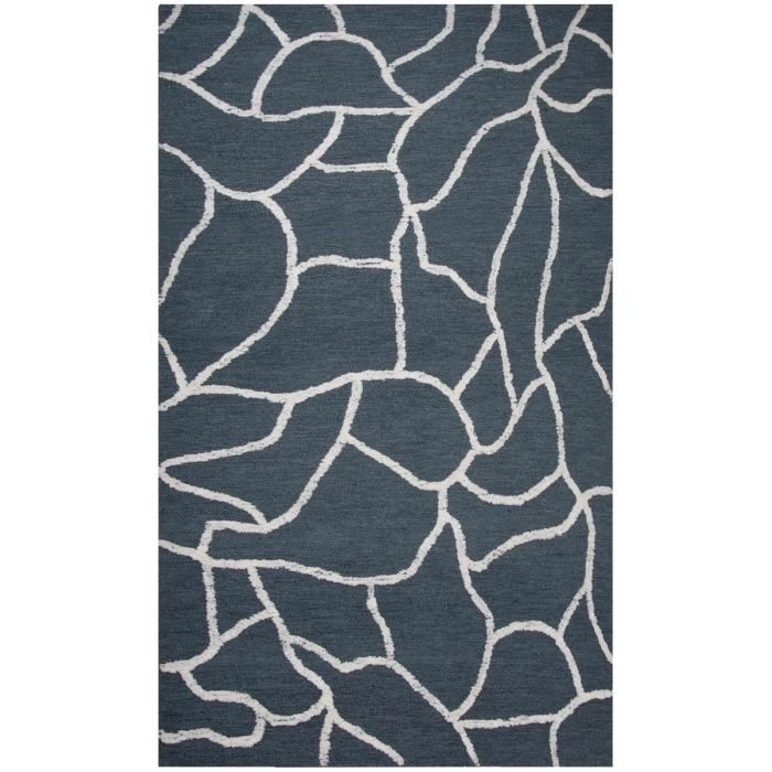 Rizzy Home Bixby Blue BX06BL 5 ft. X 7 ft. 6 in. Rectangle Rug