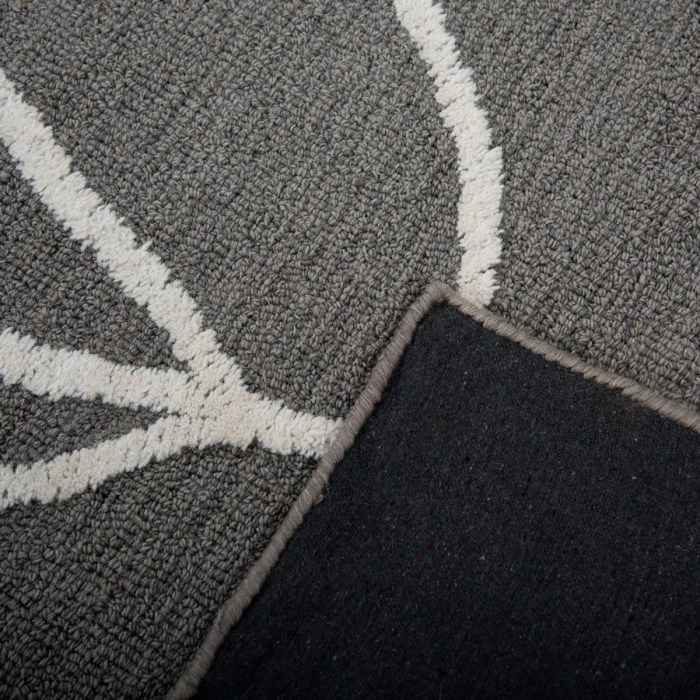 Rizzy Home Bixby Gray BX06GR 5 ft. X 7 ft. 6 in. Rectangle Rug