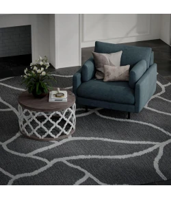 Rizzy Home Bixby Gray BX06GR 5 ft. X 7 ft. 6 in. Rectangle Rug