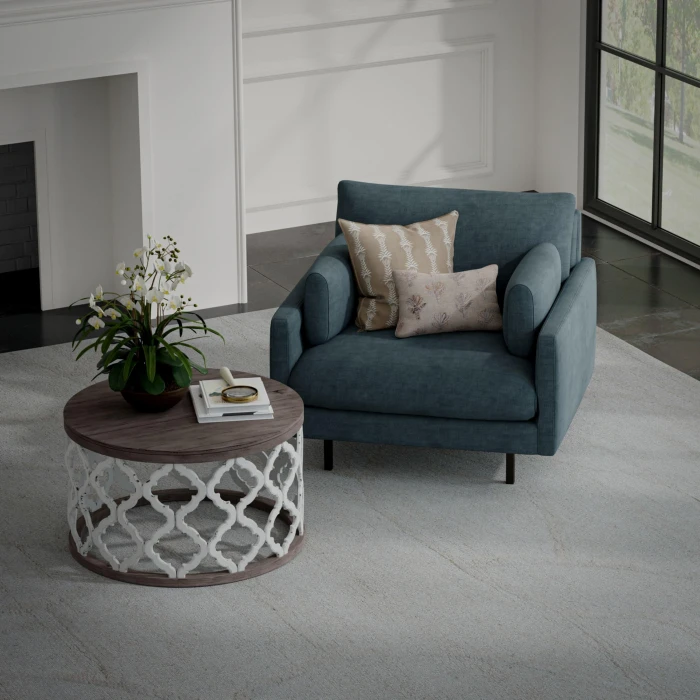 Rizzy Home Bixby Ivory BX06IV 7 ft. 9 in. X 9 ft. 9 in. Rectangle Rug