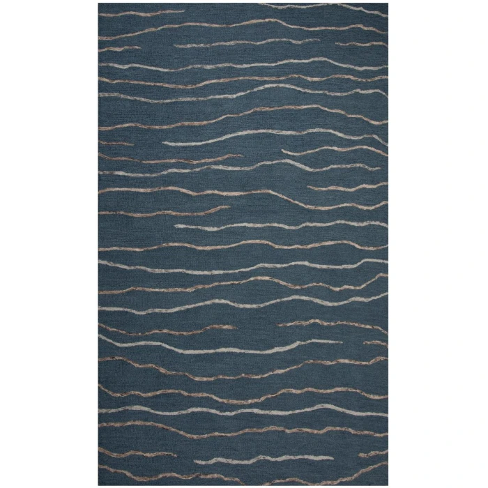 Rizzy Home Bixby Blue BX07BL 5 ft. X 7 ft. 6 in. Rectangle Rug