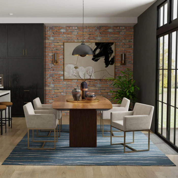 Rizzy Home Bixby Blue BX07BL 5 ft. X 7 ft. 6 in. Rectangle Rug