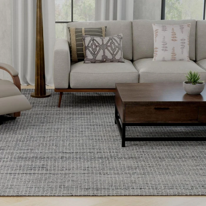 Rizzy Home Bixby Gray BX08GR 5 ft. X 7 ft. 6 in. Rectangle Rug