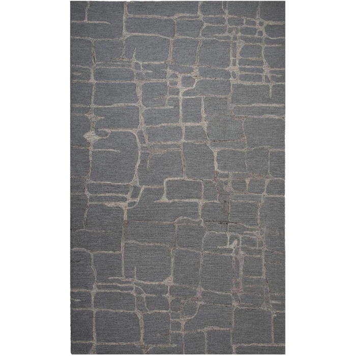 Rizzy Home Bixby Gray BX09GR 5 ft. X 7 ft. 6 in. Rectangle Rug