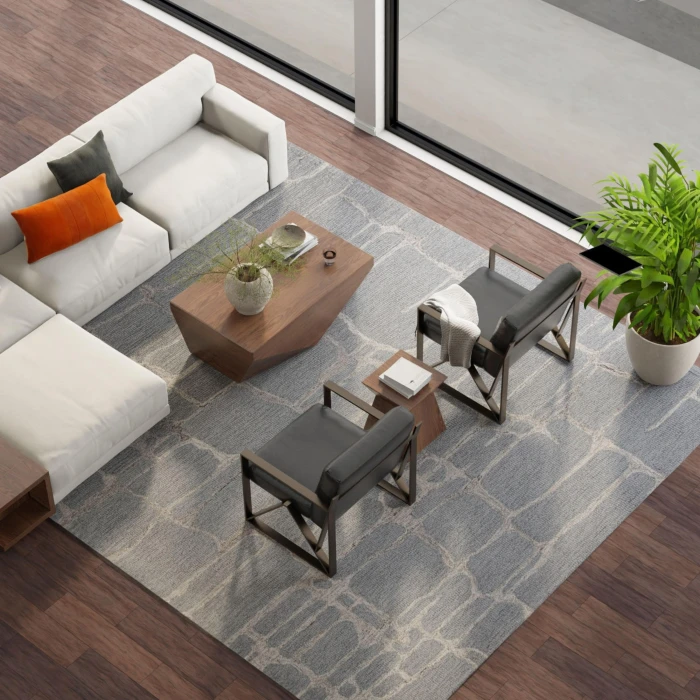 Rizzy Home Bixby Gray BX09GR 5 ft. X 7 ft. 6 in. Rectangle Rug