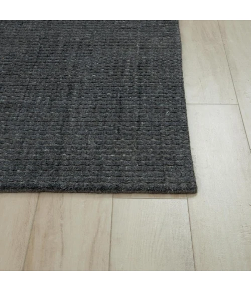 Rizzy Home Cable Charcoal CBA700 5 ft. X 7 ft. 6 in. Rectangle Rug