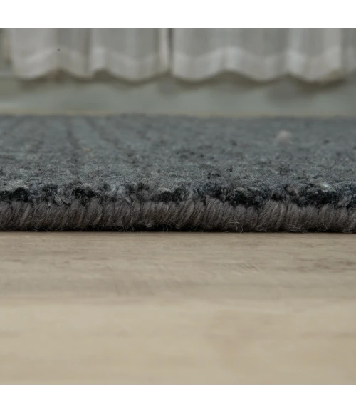 Rizzy Home Cable Charcoal CBA700 5 ft. X 7 ft. 6 in. Rectangle Rug