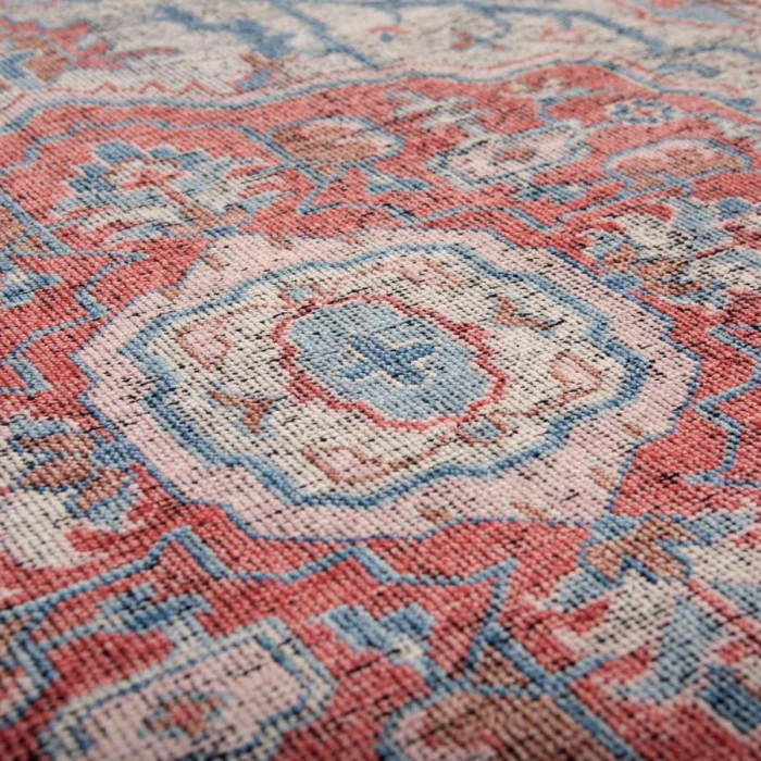 Rizzy Home Centra Rust/Blue CET723 8 ft. X 10 ft. Rectangle Rug
