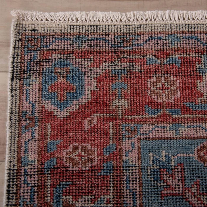 Rizzy Home Centra Rust/Blue CET723 8 ft. X 10 ft. Rectangle Rug