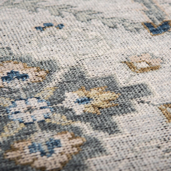 Rizzy Home Centra Gray/Blue CET725 6 ft. X 9 ft. Rectangle Rug
