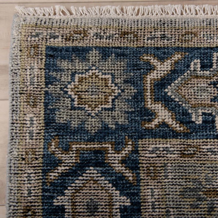 Rizzy Home Centra Gray/Blue CET725 6 ft. X 9 ft. Rectangle Rug