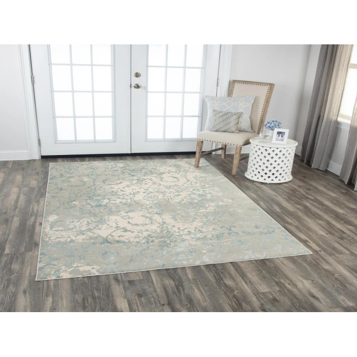Rizzy Chelsea Area Rug CHS103 7'10" x 9'10" Gray/Blue