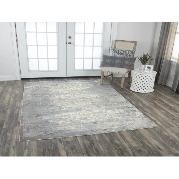 Rizzy Chelsea Area Rug CHS104 3'11" x 5'6" Gray/Cream