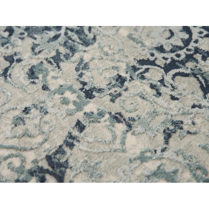 Rizzy Chelsea Area Rug CHS107 3'11" x 5'6" Gray/Teal