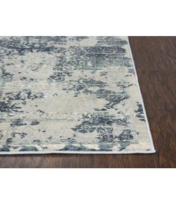 Rizzy Home Chelsea CHS107 Gray / Teal Area Rug 2 ft. 7 in. X 9 ft. 6 in. Rectangle