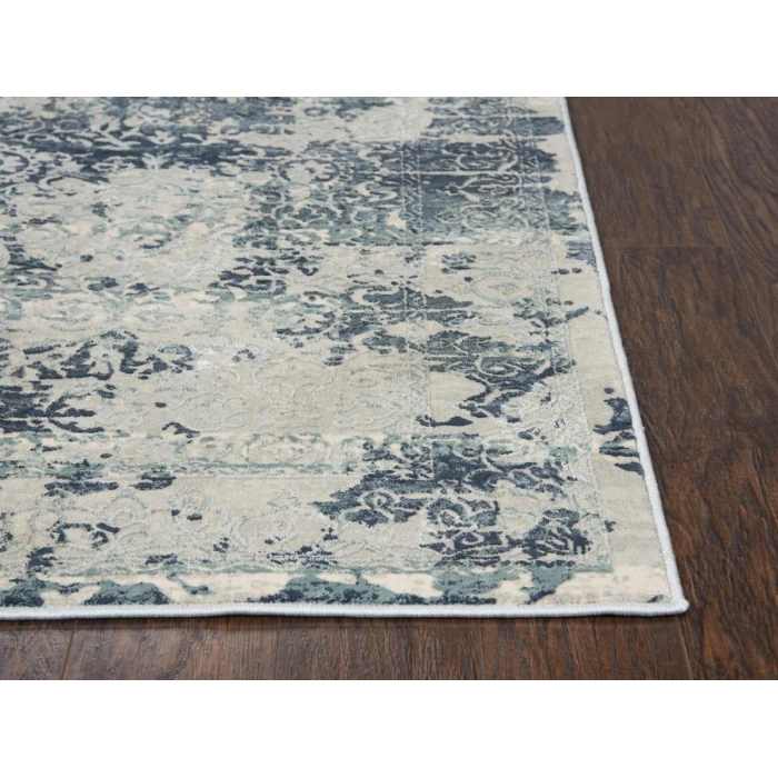 Rizzy Chelsea Area Rug CHS107 3'11" x 5'6" Gray/Teal