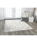 Rizzy Chelsea Area Rug CHS109 3'11" x 5'6" Ceam/Gray
