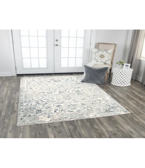Rizzy Chelsea Area Rug CHS109 3'11" x 5'6" Ceam/Gray