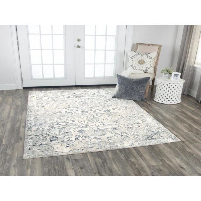 Rizzy Chelsea Area Rug CHS109 3'11" x 5'6" Ceam/Gray